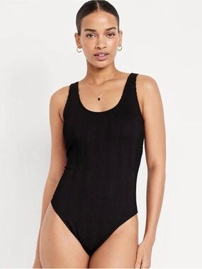 Old Navy Ribbed Scoop Neck Bathing Suit - Large - One Piece